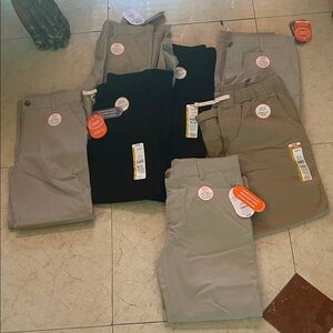 Kids Uniform Pants in Black, Tan & Khaki